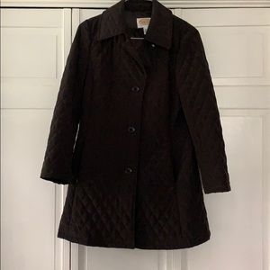 Chocolate brown Talbots coat